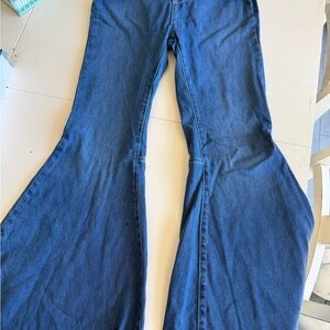 Women's Blue Flared Jeans